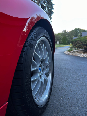 2001 BMW Z3 Coupe in Hell Red 2 over Extended Walnut