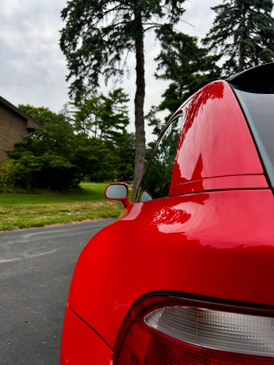 2001 BMW Z3 Coupe in Hell Red 2 over Extended Walnut