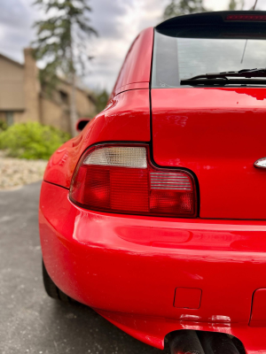 2001 BMW Z3 Coupe in Hell Red 2 over Extended Walnut