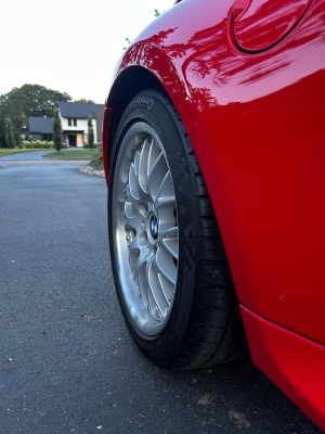 2001 BMW Z3 Coupe in Hell Red 2 over Extended Walnut