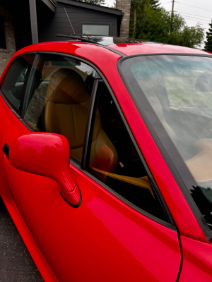 2001 BMW Z3 Coupe in Hell Red 2 over Extended Walnut