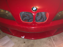 2001 BMW Z3 Coupe in Hell Red 2 over Extended Dream Red