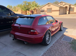 2001 BMW Z3 Coupe in Hell Red 2 over Extended Dream Red