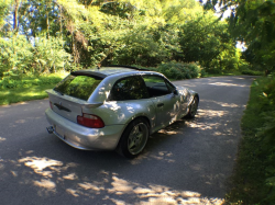 2001 BMW Z3 Coupe in Titanium Silver Metallic over Walnut