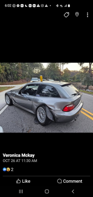 2001 BMW Z3 Coupe in Sterling Gray Metallic over Black