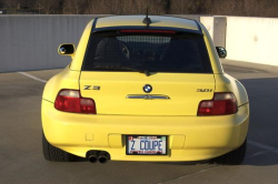 2001 BMW Z3 Coupe in Dakar Yellow 2 over Extended Black