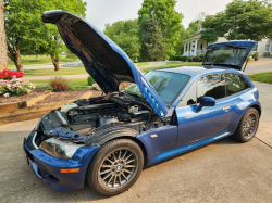 2001 BMW Z3 Coupe in Topaz Blue Metallic over Topaz Blue