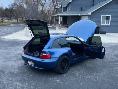 2001 BMW Z3 Coupe in Topaz Blue Metallic over Topaz Blue