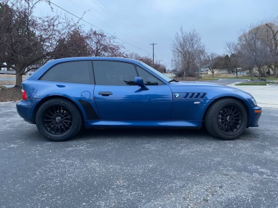 2001 BMW Z3 Coupe in Topaz Blue Metallic over Topaz Blue