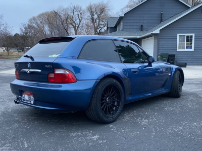 2001 BMW Z3 Coupe in Topaz Blue Metallic over Topaz Blue