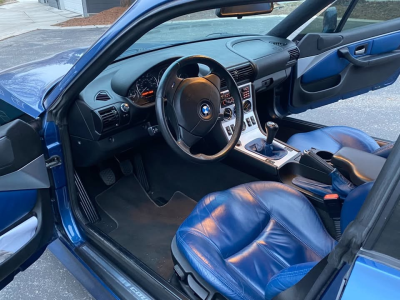 2001 BMW Z3 Coupe in Topaz Blue Metallic over Topaz Blue