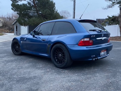 2001 BMW Z3 Coupe in Topaz Blue Metallic over Topaz Blue
