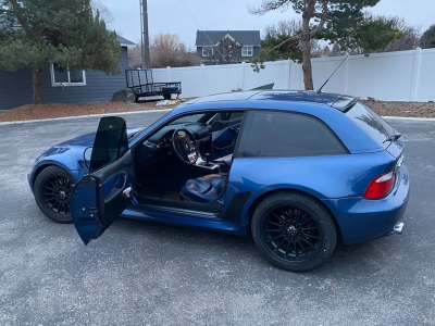 2001 BMW Z3 Coupe in Topaz Blue Metallic over Topaz Blue