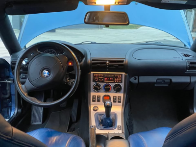 2001 BMW Z3 Coupe in Topaz Blue Metallic over Topaz Blue