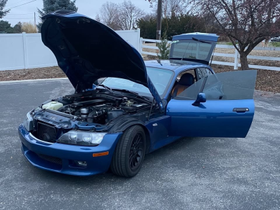 2001 BMW Z3 Coupe in Topaz Blue Metallic over Topaz Blue
