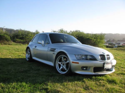 2001 BMW Z3 Coupe in Titanium Silver Metallic over Black