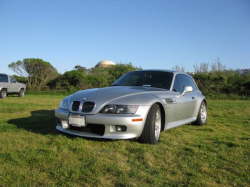 2001 BMW Z3 Coupe in Titanium Silver Metallic over Black