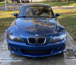 2002 BMW Z3 Coupe in Topaz Blue Metallic over E36 Sand Beige