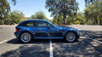 2002 BMW Z3 Coupe in Topaz Blue Metallic over Topaz Blue