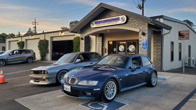 2002 BMW Z3 Coupe in Topaz Blue Metallic over Topaz Blue