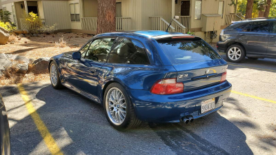 2002 BMW Z3 Coupe in Topaz Blue Metallic over Topaz Blue