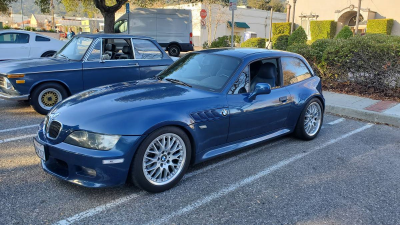 2002 BMW Z3 Coupe in Topaz Blue Metallic over Topaz Blue
