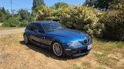2002 BMW Z3 Coupe in Topaz Blue Metallic over Topaz Blue