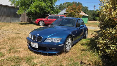 2002 BMW Z3 Coupe in Topaz Blue Metallic over Topaz Blue