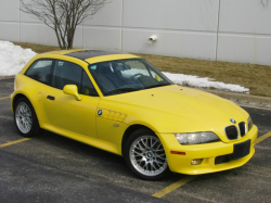 2002 BMW Z3 Coupe in Dakar Yellow 2 over Extended Black