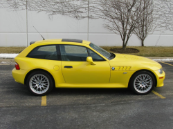 2002 BMW Z3 Coupe in Dakar Yellow 2 over Extended Black