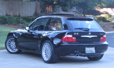 2002 BMW Z3 Coupe in Jet Black 2 over Dream Red