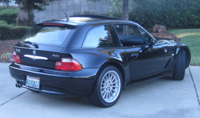 2002 BMW Z3 Coupe in Jet Black 2 over Dream Red