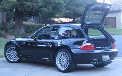 2002 BMW Z3 Coupe in Jet Black 2 over Dream Red