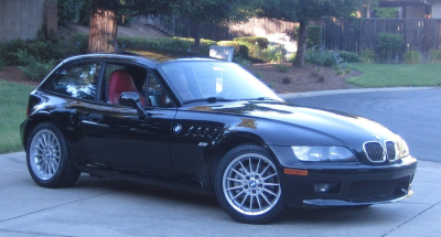 2002 BMW Z3 Coupe in Jet Black 2 over Dream Red