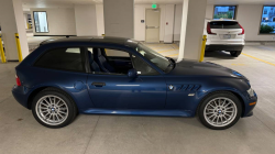 2002 BMW Z3 Coupe in Topaz Blue Metallic over Topaz Blue