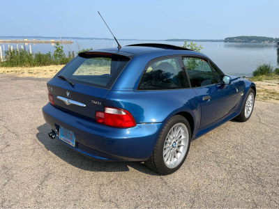 2002 BMW Z3 Coupe in Topaz Blue Metallic over Topaz Blue