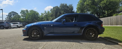 2002 BMW Z3 Coupe in Topaz Blue Metallic over Topaz Blue