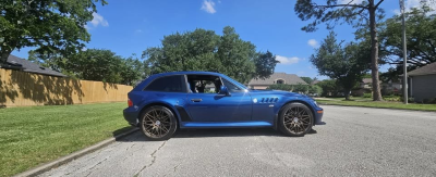 2002 BMW Z3 Coupe in Topaz Blue Metallic over Topaz Blue