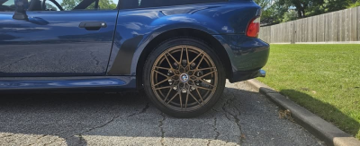 2002 BMW Z3 Coupe in Topaz Blue Metallic over Topaz Blue