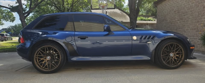 2002 BMW Z3 Coupe in Topaz Blue Metallic over Topaz Blue