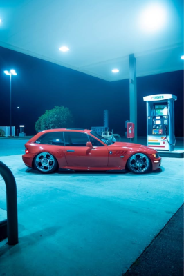 2002 BMW Z3 Coupe in Hell Red 2 over Dream Red