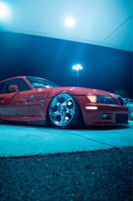 2002 BMW Z3 Coupe in Hell Red 2 over Dream Red