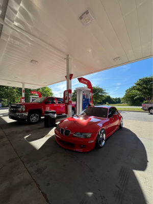 2002 BMW Z3 Coupe in Hell Red 2 over Dream Red