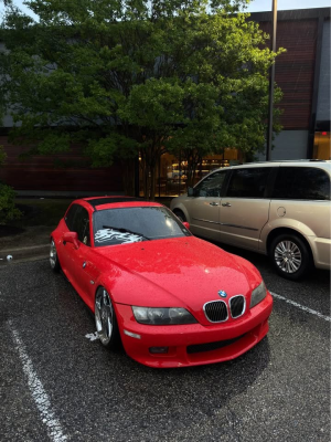 2002 BMW Z3 Coupe in Hell Red 2 over Dream Red