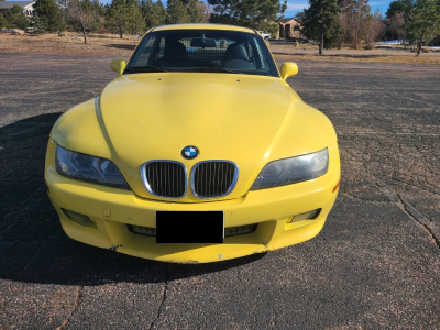 2002 BMW Z3 Coupe in Dakar Yellow 2 over Black