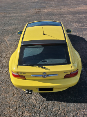 2002 BMW Z3 Coupe in Dakar Yellow 2 over Black