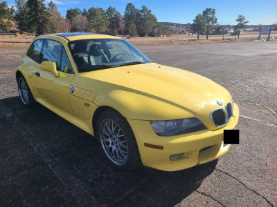 2002 BMW Z3 Coupe in Dakar Yellow 2 over Black