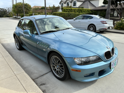 2002 BMW Z3 Coupe in Atlanta Blue Metallic over E36 Sand Beige