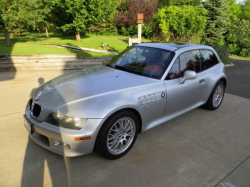 2002 BMW Z3 Coupe in Titanium Silver Metallic over Extended Dream Red