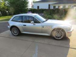 2002 BMW Z3 Coupe in Titanium Silver Metallic over Extended Dream Red